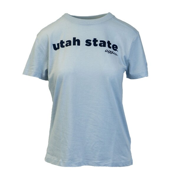 Women's Champion Utah State Aggies Baby Blue T-Shirt